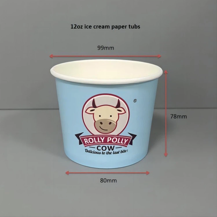 12oz ice cream paper tub